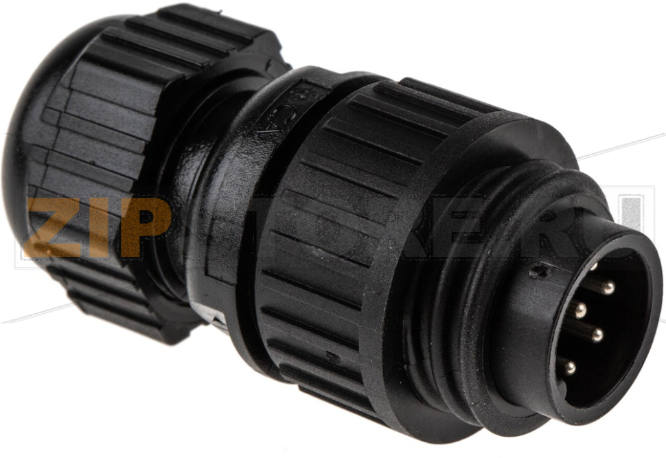 Разъем круглый, от -40 до +90°C, IP67 Hirschmann CA 6 LS 