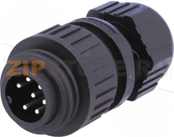 Разъем круглый, от -40 до +90°C, IP67 Hirschmann CA 6 LS 