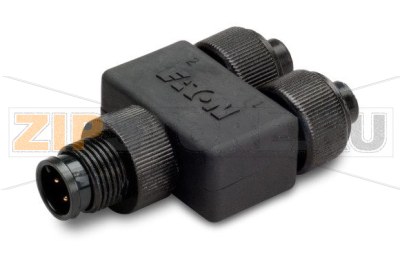 Сплиттер SWD IP67, со штекер M12 на два гнезда M12, контакт 4 Eaton SWD4-SP-4124 
