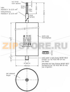 Конденсатор пусковой 80 мкФ, 450 В/AC, 5 %, 55x119 мм Hydra MKP_285_MSB 80uF 