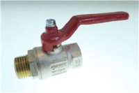 VALVOLA A SFERA G1/2 M/F LEVA ROSSA,