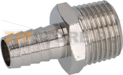 НИКЕЛИРОВАННЫЙ ПАТРУБОК ДЛЯ ШЛАНГА Ø 1/2&quot;M Ø 12 