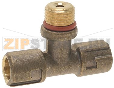 RACCORDO A TRE VIE IN OTTONE CON OR 