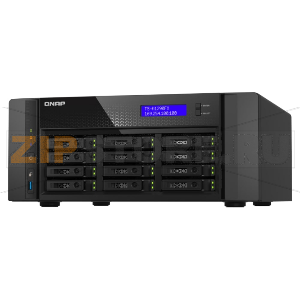 Накопитель сетевой QNAP TS-H1290FX 
