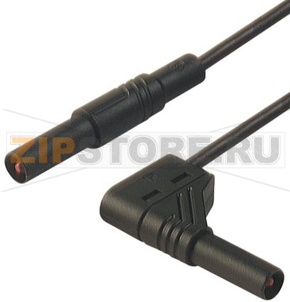 Провод испытательный 2 м, 16 A, 1000 В/AC/DC, черный Hirschmann 934084100 