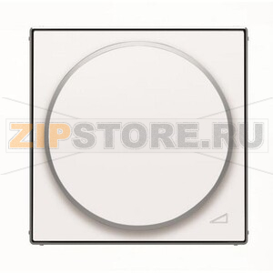 Накладка с поворотной ручкой для механизма поворотного светорегулятора, альпийский белый ABB 2CLA856020A1101 