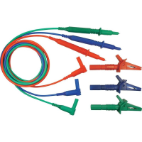 Набор измерительных проводов, штекер: 4 мм, щуп, 1.50 м, синий, зеленый, красный Cliff CIH29917