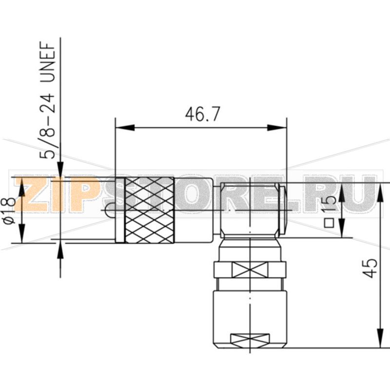 Разъем UHF, 50 Ом, 1 шт Telegärtner J01040B1202 