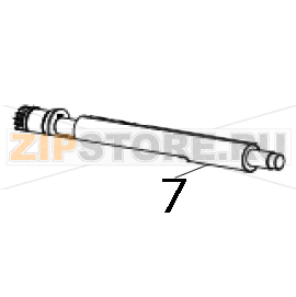 Ролик отделителя в сборе TSC PEX-1160 Вал (валик) отделителя в сборе для принтера TSC PEX-1160Запчасть на деталировке под номером: 7