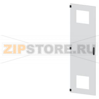 SIVACON, door, left, with cutout for filter fan, with ventilation openings H: 2200 mm, W: 600 mm, RAL 7035, Protection class 1 Siemens 8MF1260-2UT15-3BA2
