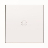 Накладка для карточного выключателя с линзой подсветки и маркировкой, альпийский белый ABB 2CLA851400A1101