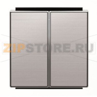 Клавиша для двухклавишных выключателей/переключателей/кнопок, нержавеющая сталь ABB 2CLA851100A1401