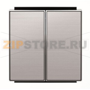 Клавиша для двухклавишных выключателей/переключателей/кнопок, нержавеющая сталь ABB 2CLA851100A1401 