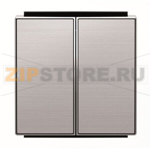 Клавиша для двухклавишных выключателей/переключателей/кнопок, нержавеющая сталь ABB 2CLA851100A1401 