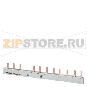 ШИНА ШТИФТОВОГО ТИПА БЕЗОПАСНАЯ ДЛЯ ПРИКОСНОВЕНИЯ 10КВ.ММ 3-ФАЗ./N+8-ФАЗ. Siemens 5ST3624 