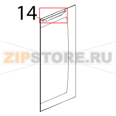 Maniglia inox Unox XL 133 Maniglia inox Unox XL 133Запчасть на деталировке под номером: 14