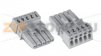 Разъем; 5-пол.; Код. B; 1,50 mm; розовые Wago 890-285
