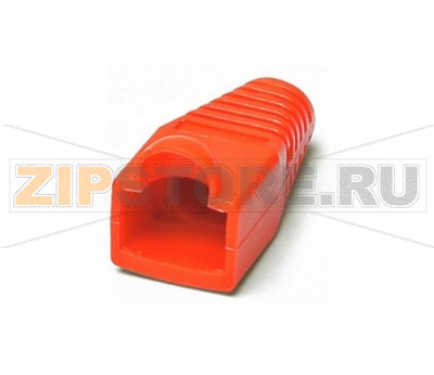 Hyperline BOOT-RD-10 Изолирующий колпачок для разъемов RJ-45, красный (10 шт.) 