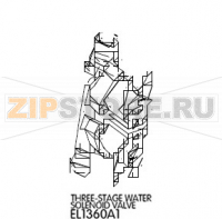 Three-stage water solenoid valve Unox XBC 1005