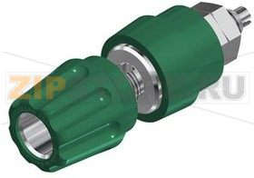 Клемма 4 мм, 63 А, 30 В, зеленая Hirschmann PKNI 10 B GREEN 