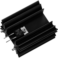 Радиатор 4 К/Вт, 50x42x25 мм, TO-220, SOT-32 Fischer Elektronik SK 129 50,8 STS