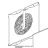Stainless steel fan guard Unox XVC 055