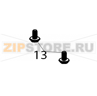Screws for vehicle mount adapter (M4*7) TSC TDM-30 Screws for vehicle mount adapter (M4*7) TSC TDM-30Запчасть на деталировке под номером: 13