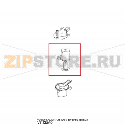 Venturi actuator 220 V 50/60 Hz series 2 Unox XVC 105 Venturi actuator 220 V 50/60 Hz series 2 Unox XVC 105Запчасть на деталировке под номером: 77Название запчасти на английском языке: Venturi actuator 220 V 50/60 Hz series 2 Unox XVC 105