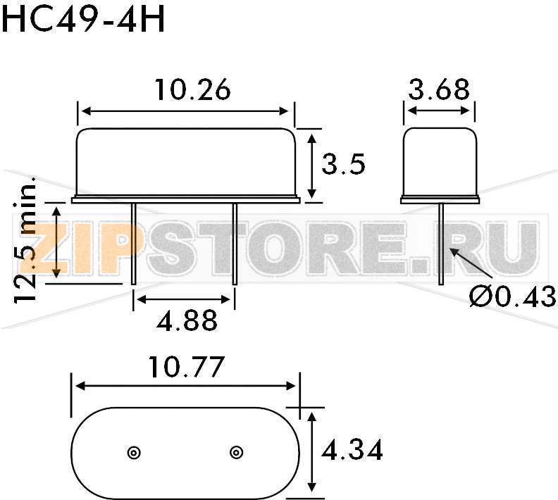 Резонатор кварцевый 18.432000 МГц EuroQuartz 18.432MHZ HC49/4H 30/50/40/18PF/ATF 