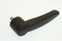 MANIGLIA CHIUSURA SMALTO NERO+SOFT TOUCH