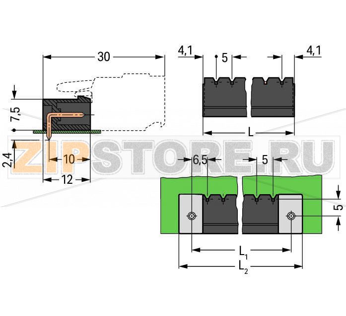 MCS MIDI Classic Вилка под пайку THR; 1.2 x 1.2 mm solder pin; угловые; упаковка в ленте на бобине; Шаг контактов 5 мм; 3-пол.; черные Wago 231-463/001-000/105-604/997-405 Вилки для пайки оплавлением припоя для поверхностного монтажаДоступны в ленте на бобине для автоматической сборкиТакже доступны в оптовой упаковке для ручной сборки.Вилки могут монтироваться горизонтально или вертикальноВозможны варианты кодировки...