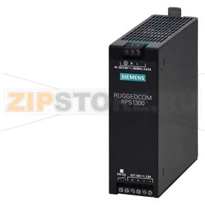 54 V/2.6A Power Supply, input: 120 / 230 V AC, output: 54 V/2.6 A DC, -40C to +75C, Suitable for ruggedcom POE applications Siemens 6GK6000-8HS01-0AA0 