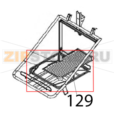 Supporto cesto in filo brillantato per lavapiatti a capotta Vortmax DDM 660 Supporto cesto in filo brillantato per lavapiatti a capotta Vortmax DDM 660Запчасть на деталировке под номером: 129