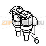 Inlet watervalve 2 ways 110/115V 60 Hz Brema GB 903 Inlet watervalve 2 ways 110/115V 60 Hz Brema GB 903Запчасть на деталировке под номером: 6Название запчасти Brema на английском языке: Inlet watervalve 2 ways 110/115V 60 Hz GB 903.