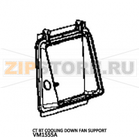 CT BT cooling down fan support Unox XVC 105E