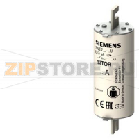 ПРЕДОХРАНИТЕЛЬ П/П SITOR 525A AR 2000V A.C. MBC=6XIN ТР 3 WITH SLOTTED CONTACT-KNIFES M12 Siemens 3NE7648-1U