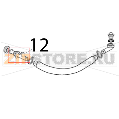 Raccordo di scarico Scotsman AF 206 Raccordo di scarico Scotsman AF 206Запчасть на деталировке под номером: 12