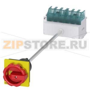 ГЛАВНЫЙ/АВАРИЙНЫЙ ВЫКЛЮЧАТЕЛЬ 6-ПОЛЮСНЫЙ IU=25, P/AC-23A ПРИ 400V=9,5KW 1НО+1НЗ, НИЖНЕГО КРЕПЛЕНИЯ НА МОНТ. РЕЙКЕ/ПО 2 ОТВЕРСТИЯМ ПОРОТНАЯ РУКОЯТКА КРАСНО-ЖЕЛТАЯ Siemens 3LD2113-4VP53 
