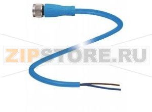 Кабель датчика-исполнительного устройства Cable connector, NAMUR V1-G-N4-15M-PUR Pepperl+Fuchs Описание оборудованияFemale Cordset, M12, NAMUR