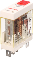 Реле миниатюрное (1CO), 12A, AC 24V с LED индикацией и кнопкой тест Shenler RFT1CO524LT