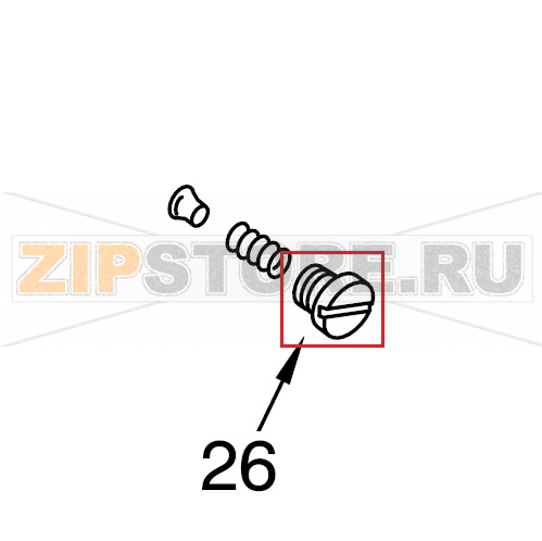 Заглушка резьбовая KitchenAid 5KPM5EWH4 Заглушка резьбовая (Ø: 15x13 мм) для планетарного миксера KitchenAid 5KPM5EWH4Запчасть на сборочном чертеже под номером: 26