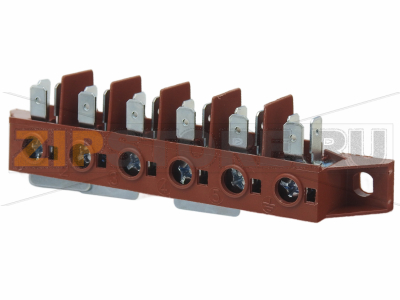 Колодка клеммная Elettrobar Fast 160 DP Колодка клеммная для посудомоечной машины Elettrobar Fast 160 DPЗапчасть на деталировке под номером: 24