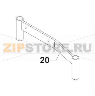 Foot, Left, White Bear Varimixer RN20 VL-2                                                                                  Foot, Left, White Bear Varimixer RN20 VL-2Запчасть на сборочном чертеже под номером: 20Название запчасти на датском&nbsp;языке: Foot, Left, White Bear Varimixer RN20 VL-2