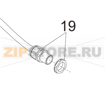 Passacavo Mod.PG11 Sirman Sirio 1 UL Passacavo Mod.PG11 Sirman Sirio 1 ULЗапчасть на деталировке под номером: 19Название запчасти на итальянском языке: Passacavo Mod.PG11 Sirman Sirio 1 UL