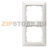 DELTA LINE ТИТАНОВО-БЕЛЫЙ РАМКА 2-МЕСТНАЯ 151X80MM Siemens 5TG2552-0