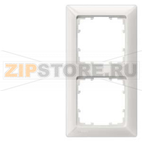 DELTA LINE ТИТАНОВО-БЕЛЫЙ РАМКА 2-МЕСТНАЯ 151X80MM Siemens 5TG2552-0