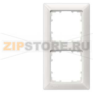 DELTA LINE ТИТАНОВО-БЕЛЫЙ РАМКА 2-МЕСТНАЯ 151X80MM Siemens 5TG2552-0 