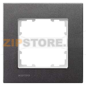 DELTA MIRO ЧЕРНЫЙ МЕТАЛЛИК РАМКА 1-МЕСТНАЯ Siemens 5TG1111-2 