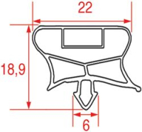 GUARNIZIONE AD INCASTRO 970x783 mm