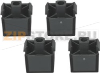 НАБОР РЕЗИНОВЫХ НОЖЕК 34X34X37 ММ - 4 ШТ.